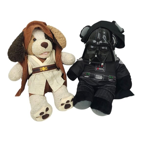 Build A Bear Obi Wan Kenobi Darth Vader Star Wars Bears Plush Stuffed Animal Toy - Picture 1 of 16